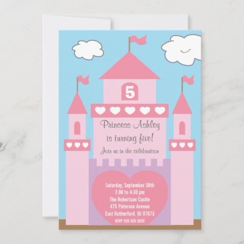 Princess Castle Invitation