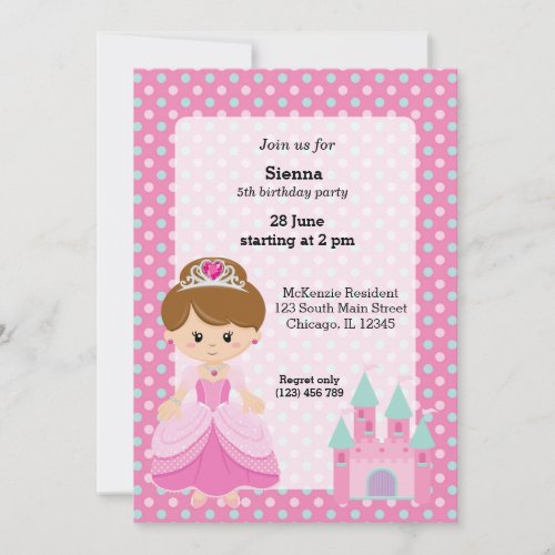 Princess  Castle Invitation