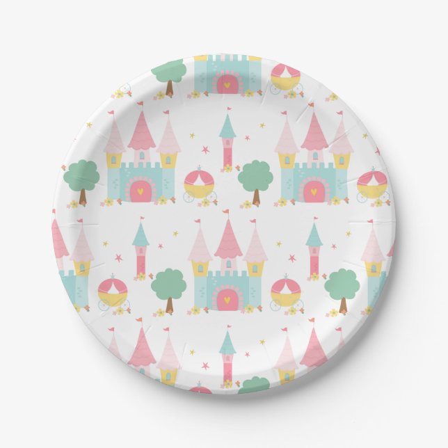 Princess Castle Paper Plates (Front)
