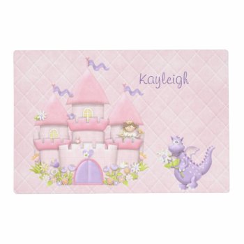 Princess Castle Personalized Placemat by SweetRascal at Zazzle