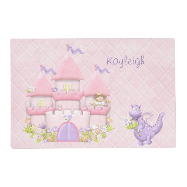 Princess Castle personalized Placemat (Front)
