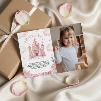 Princess Castle Photo Thank You Card