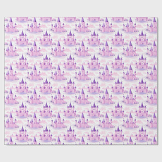 Princess Castle Seamless Pattern Wrapping Paper