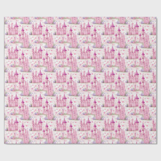 Princess Castle Seamless Pattern Wrapping Paper
