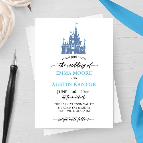 Princess Castle Wedding Invitation