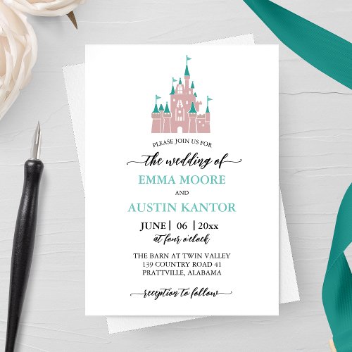 Princess Castle Wedding Invitation