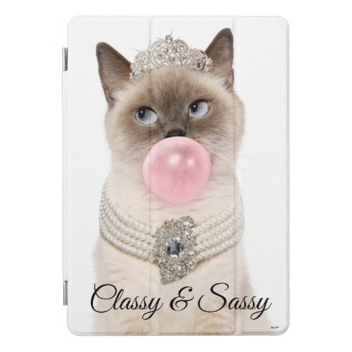 Princess Cat Blowing Bubble Gum iPad Pro Cover