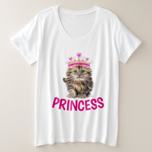 PRINCESS Cat T-Shirts (Design Front)