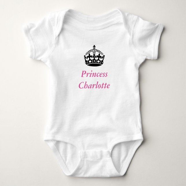 Princess Charlotte baby bodysuit (Front)