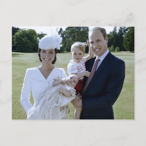 Princess Charlotte christening July 2015 stylized Postcard