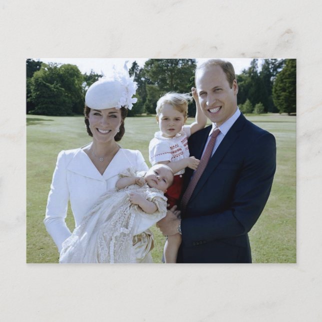 Princess Charlotte christening July 2015 stylized Postcard (Front)