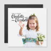 Princess Charlotte Elizabeth 6th Birthday Magnet (Front/Back)