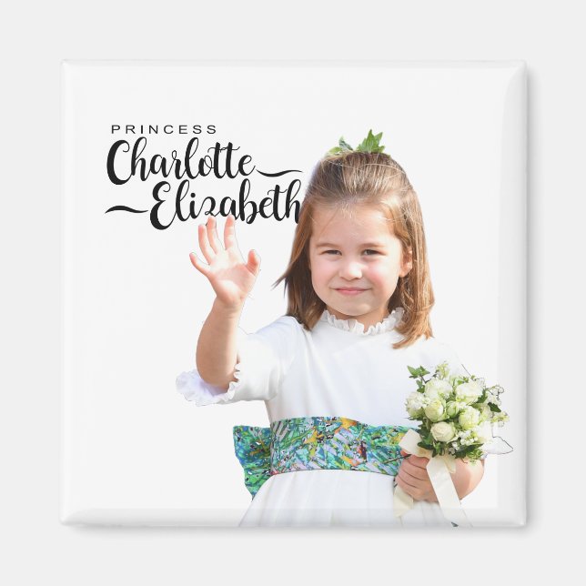 Princess  Charlotte Elizabeth  6th Birthday Magnet (Front)