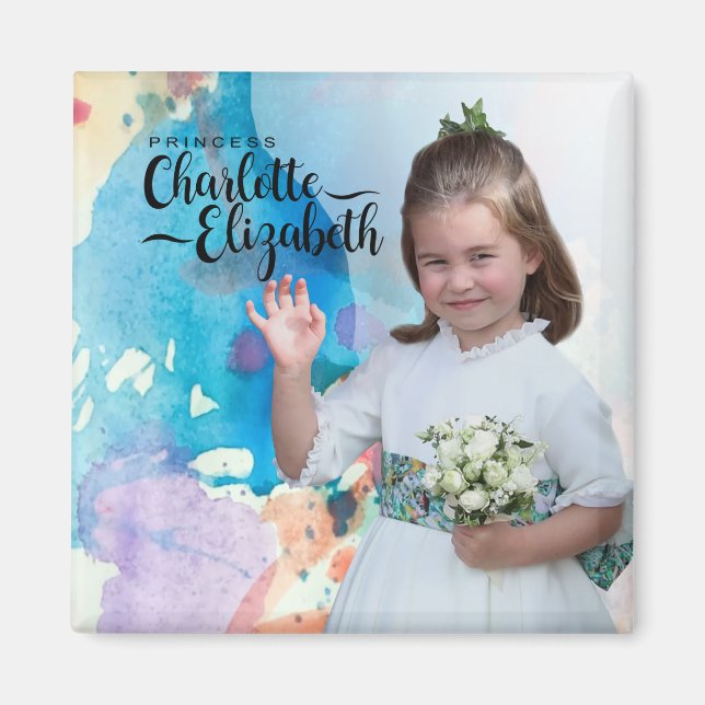 Princess  Charlotte Elizabeth  6th Birthday Magnet (Front)