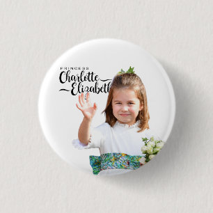 Princess  Charlotte Elizabeth  6th Birthday Magnet Button
