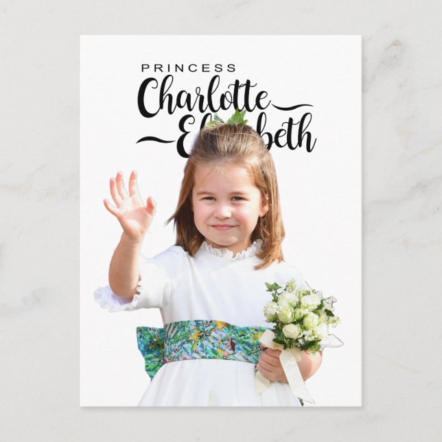 Princess Charlotte Elizabeth 6th Birthday Postcard (Front)