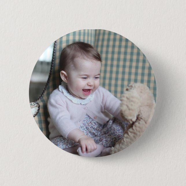 Princess Charlotte Elizabeth Diana Button (Front)