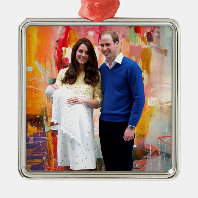 Princess Charlotte Elizabeth Diana Metal Ornament (Front)