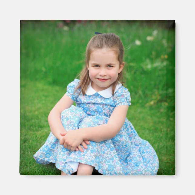 Princess Charlotte - Fourth Birthday Magnet (Front)