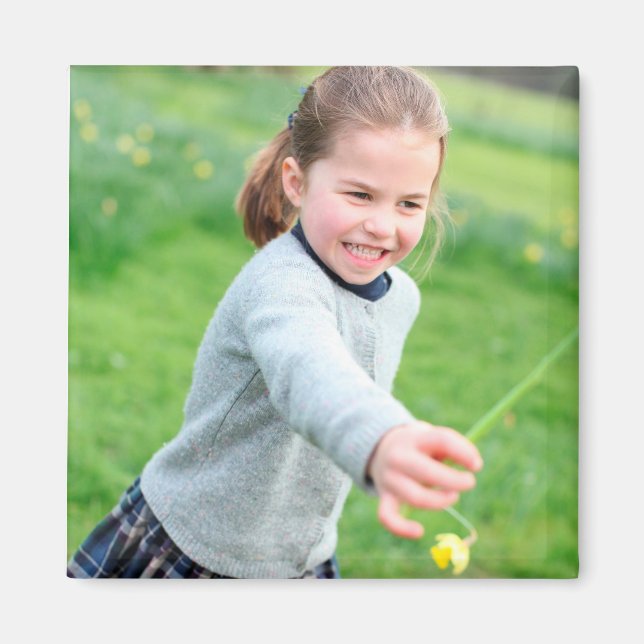 Princess Charlotte - Fourth Birthday Magnet (Front)