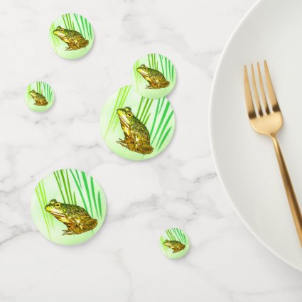 Princess Charming Green Frog Table Confetti