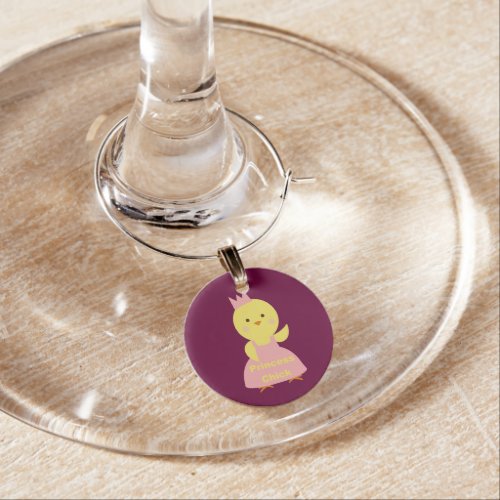 Princess Chick Wine Charm