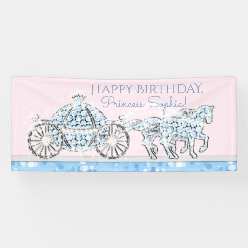 Princess Cinderella Birthday Party Banner