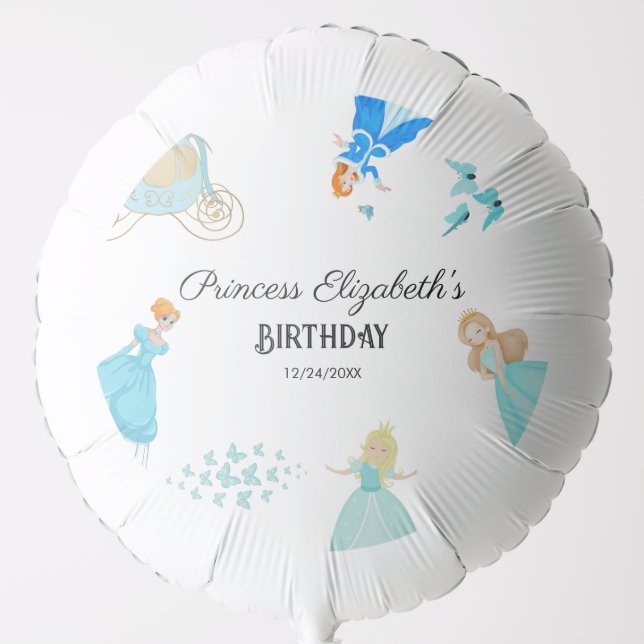 Princess Cinderella Birthday Party Decoration Balloon (Front)