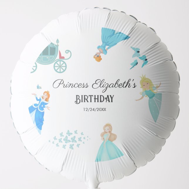 Princess Cinderella Birthday Party Decoration Balloon (Front)