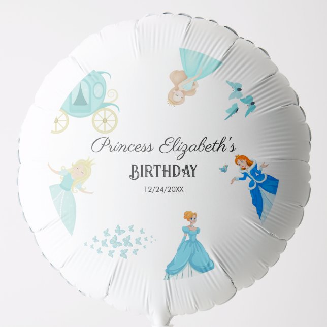Princess Cinderella Birthday Party Decoration Balloon (Front)