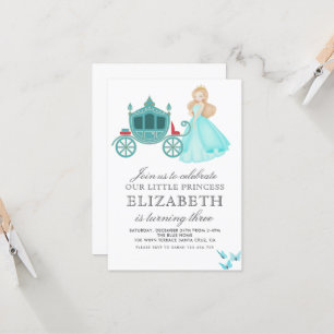 Princess Cinderella Birthday Party Decoration Invitation