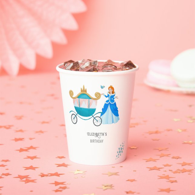 Princess Cinderella Birthday Party Decoration Paper Cups (Insitu)