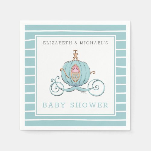 Princess Cinderella Carriage | Girl Baby Shower Napkins