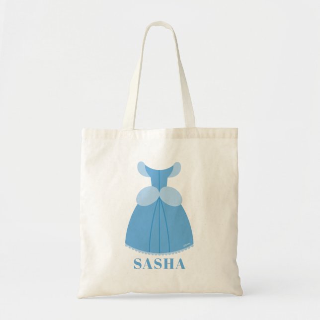 Princess Cinderella Dress - Name Tote Bag (Front)