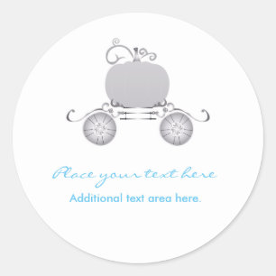 Princess Cinderella Elegant Carriage Party Sticker