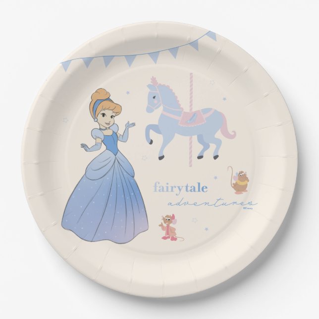Princess Cinderella | Fairytale Adventures Paper Plates (Front)