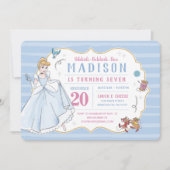 Princess Cinderella | Watercolor Birthday Invitation (Front)