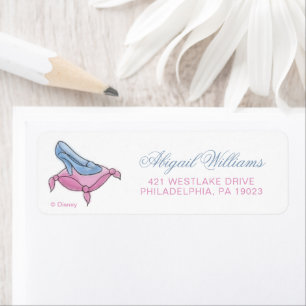 Princess Cinderella   Watercolor Birthday Label