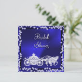 Princess Coach & Horses Bridal Shower Invitation (Standing Front)