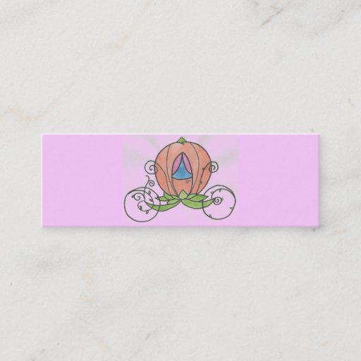 Customizable Princess Coach Profile Card Business Card Template