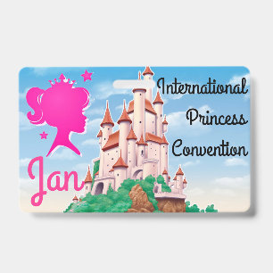Princess Convention Badge Personalize Party Favor