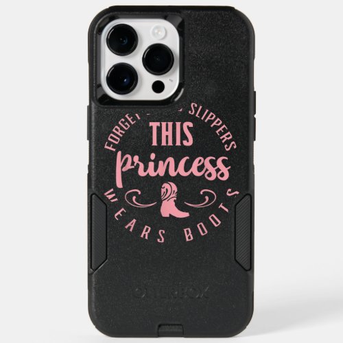 Princess Cowboy Boots Western Cowgirl Girls OtterBox iPhone 14 Pro Max Case