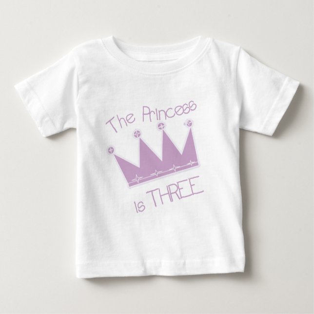 Princess Crown 3rd Birthday Tshirts and Gifts (Front)
