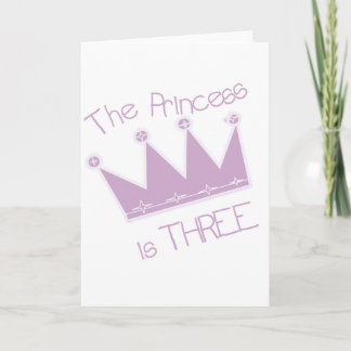 Princess Crown 3rd Birthday Tshirts and Gifts Card