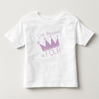 Princess Crown 4th Birthday Tshirts