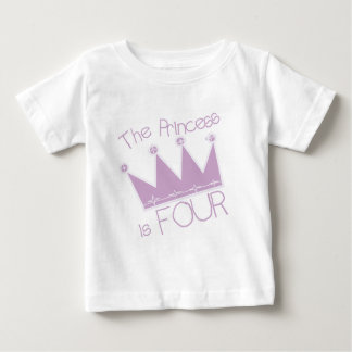 Princess Crown 4th Birthday Tshirts