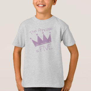 Princess Crown 5th Birthday T-Shirt