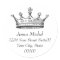 Princess Crown Address Sticker