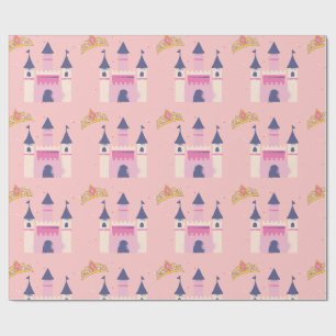 Princess Crown and Castle Wrapping Paper