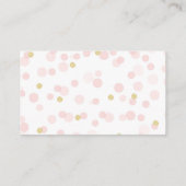 Princess Crown Baby Shower Diaper Raffle Ticket Enclosure Card (Back)